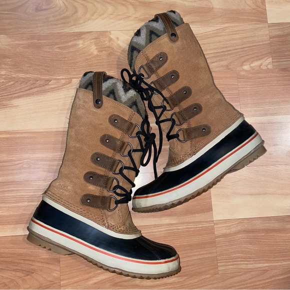 Sorel Shoes Sorel Suede Waterproof Insulated Joan Of Arctic Knit Ii Winter Boots Size 75